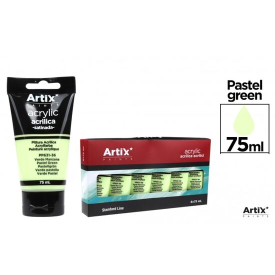 Culori acrilice Artix 75 ml verde pastel PP631-36