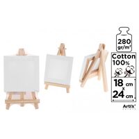 Mini sevalet Artix din lemn cu panza 18x24 cm PP94-1824