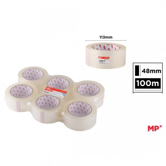 Banda adeziva transparenta 48 mm x 100 m PA518-02