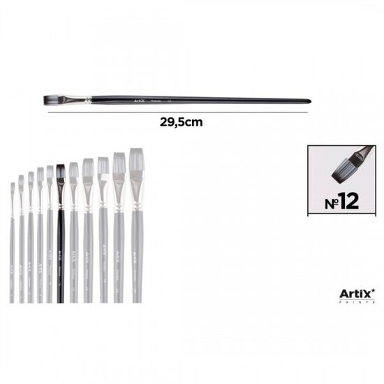 Pensula profesionala Artix varf sintetic drept nr 12 PP296-06