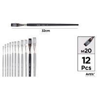 Pensula profesionala Artix varf sintetic drept nr 20 PP296-10