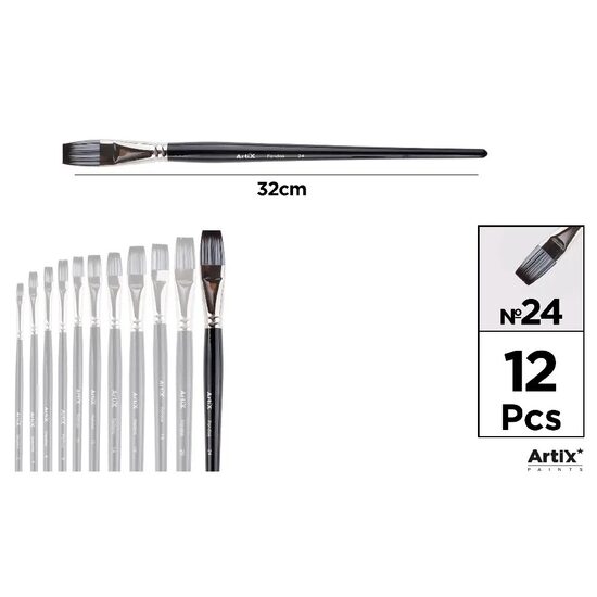 Pensula profesionala Artix varf sintetic drept nr 24 PP296-11