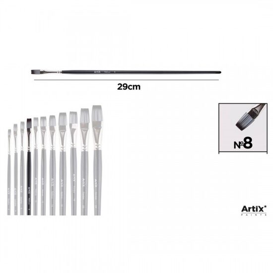 Pensula profesionala Artix varf sintetic drept nr 8 PP296-04