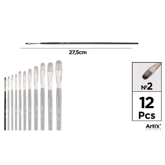 Pensula profesionala Artix varf sintetic limba de pisica nr 2 PP298-01