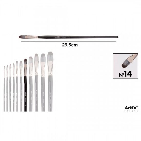 Pensula profesionala Artix varf sintetic limba de pisica nr 14 PP298-07