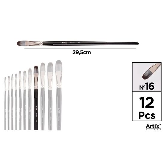 Pensula profesionala Artix varf sintetic limba de pisica nr 16 PP298-08