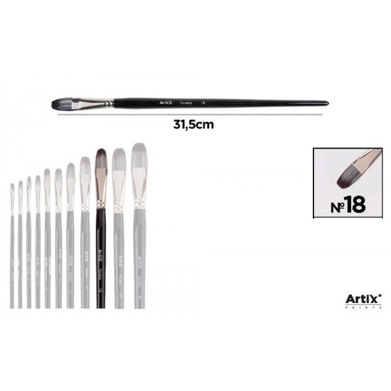 Pensula profesionala Artix varf sintetic limba de pisica nr 18 PP298-09