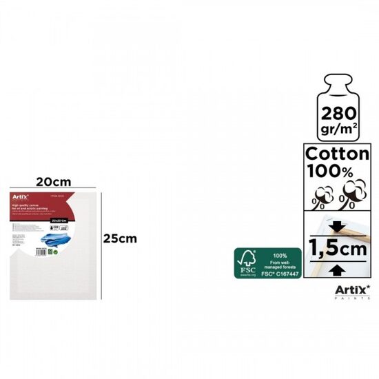 Panza Pictura pe Sasiu 20x25 cm 280 gr PP98-2025