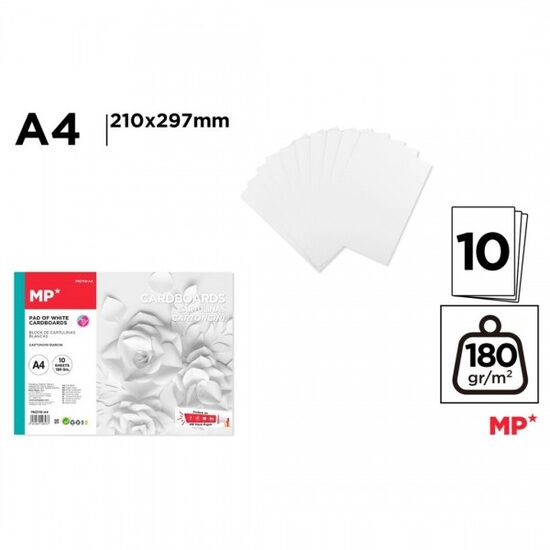 Carton alb A4 180 gr 10/set PN211B-A4