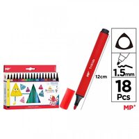 Carioci triunghiulare Trikids 1,5 mm 18/set PP891-18
