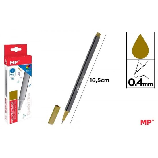Fineliner varf 0.4 mm auriu PE206OR-S MP