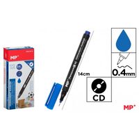 Marker permanent albastru CD/DVD varf 0,4 mm PE413-S