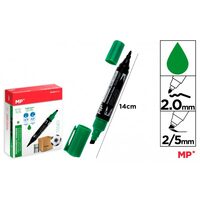 Marker permanent verde 2 capete 2-2,5 mm PE464V-S
