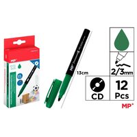 Marker permanent verde 2/3 mm pentru CD PE511V-S