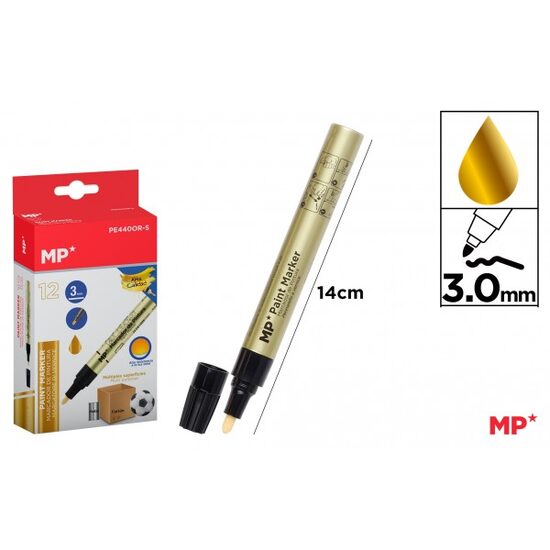 Marker permanent auriu 3 mm vopsea PE440OR-S MP