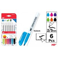 Set 6 markere pastel whiteboard 2/3 mm PE494-6
