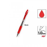 Pix retractabil 1 mm rosu PE140R-S