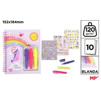Set Activity Book + 3 carioci + stickere Unicorn UN23019