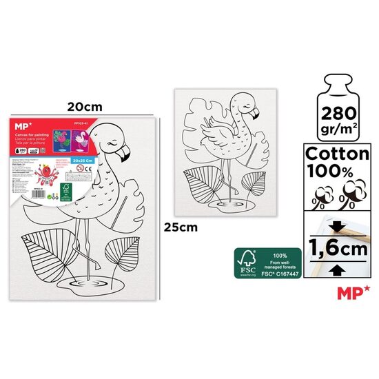 Rama cu panza predesenata 20x25 cm flamingo PP103-41 MP