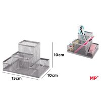 Suport instrumente de scris Mesh argintiu PA903PL
