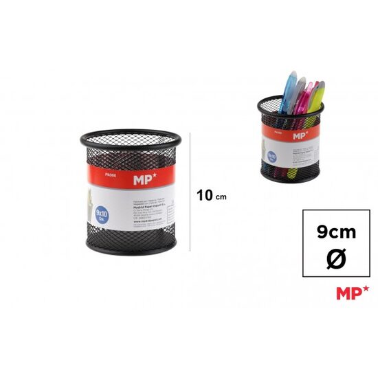 Suport creioane Mesh rotund negru PA900