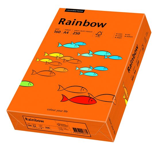 Carton A4 Rainbow 160 gr 250 coli albastru 2747