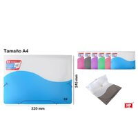 Mapa plastic A4 elastic 12 compartimente bicolora PC325