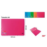 Mapa plastic A4 elastic 12 compartimente fluorescenta PC305