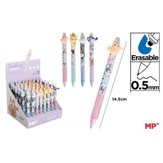 Pix albastru cu radiera 0,5 mm Animalute Funny PE177-07