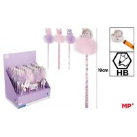 Creion HB cu radiera Unicorn cu puf PE336-10