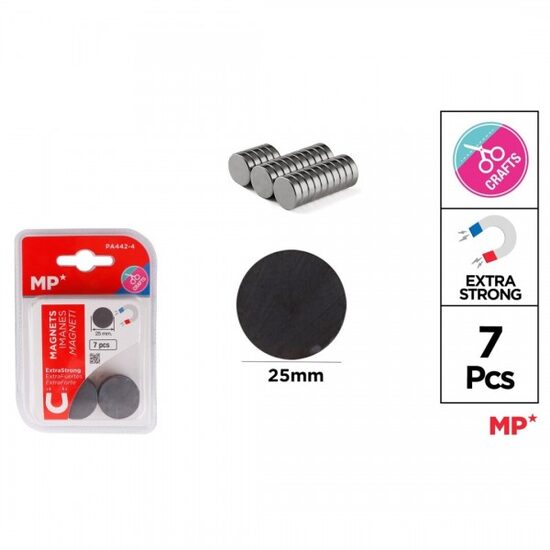 Set 7 magneti 25 mm extra strong PA442-4