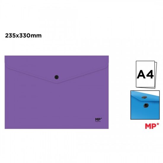 Mapa plastic A4 violet cu capsa PC537-07