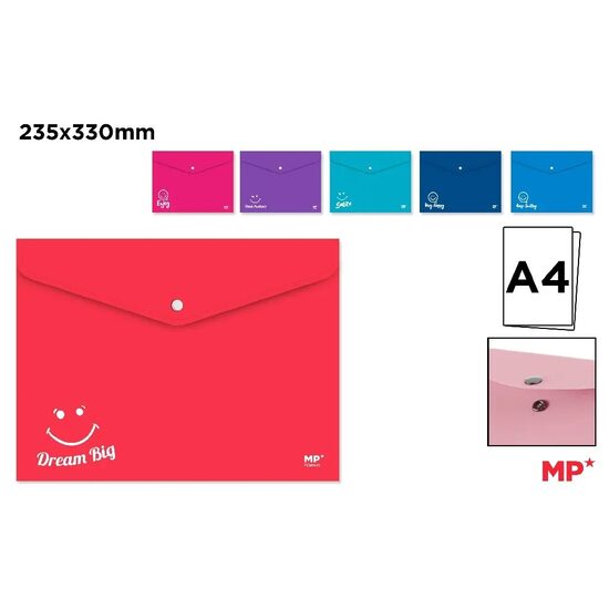 Mapa plastic A4 Dream Big cu capsa PC005-01