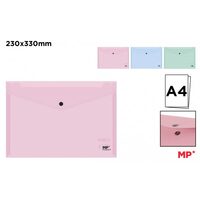 Mapa plastic A4 pastel cu capsa PC005-P