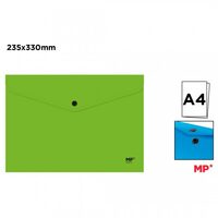 Mapa plastic A4 verde cu capsa PC537-11