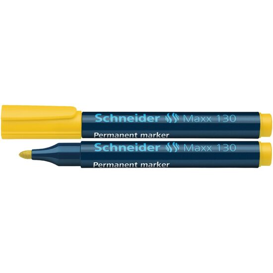 Marker permanent vârf rotund 1-3 mm Schneider 130 galben