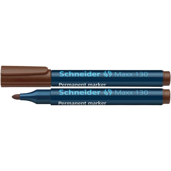 Marker permanent vârf rotund 1-3 mm Schneider 130 maro
