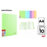 Mapa prezentare A4 PP 10 folii pastel PC311P