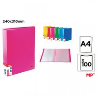 Mapa prezentare A4 PP 100 folii fluorescenta PC317