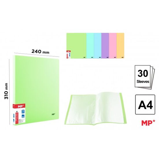 Mapa prezentare A4 PP 30 folii pastel PC313P