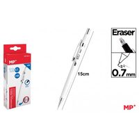 Creion mecanic 0,7 mm metalic alb PE179B-S