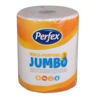 Prosop de bucătărie Perfex JUMBO, 1 rol, 2 straturi, hârtie absorbantă