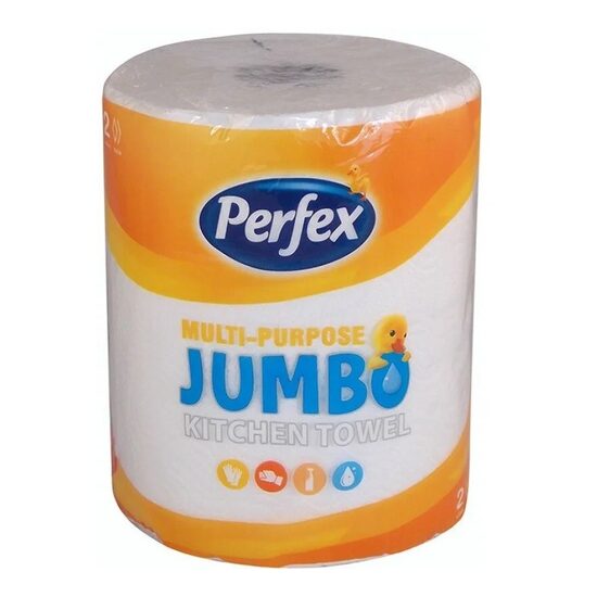 Prosop de bucătărie Perfex JUMBO, 1 rol, 2 straturi, hârtie absorbantă
