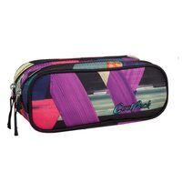 Penar CoolPack Clever cu doua fermoare, Color Strokes model 675 78009CP