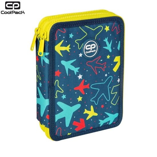 Penar echipat Jumper XL, 38 piese, 2 fermoare, Sky Flights, CoolPack