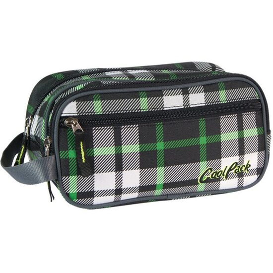 Geanta de toaleta mare CoolPack Wave model Green Tartan 182 48064CP