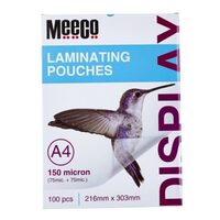 Folii Laminare MEECO A4 150 Microni – 100 Bucăți, pentru Documente și Fotografii