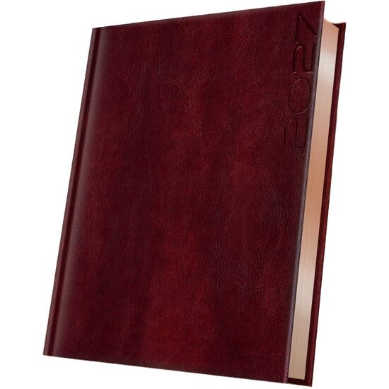 Agenda A5 Datata 2027 Premium Deluxe Narni, 352 Pagini, Coperta Piele Sintetică, Maro, Folio Bronz – 400216624