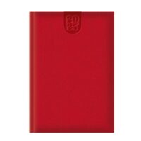 Agenda A5 Datata 2027 Dakota, Hârtie Ivory, Copertă Roșie – 271415
