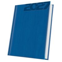 Agenda A5 Datata 2027 Premium Deluxe Vivione, 352 Pagini, Coperta Piele Sintetică, Albastru Regal, Folio Argintiu – 400216661